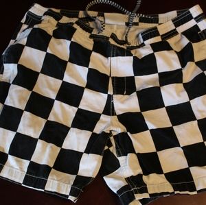 Checkered Board Shorts